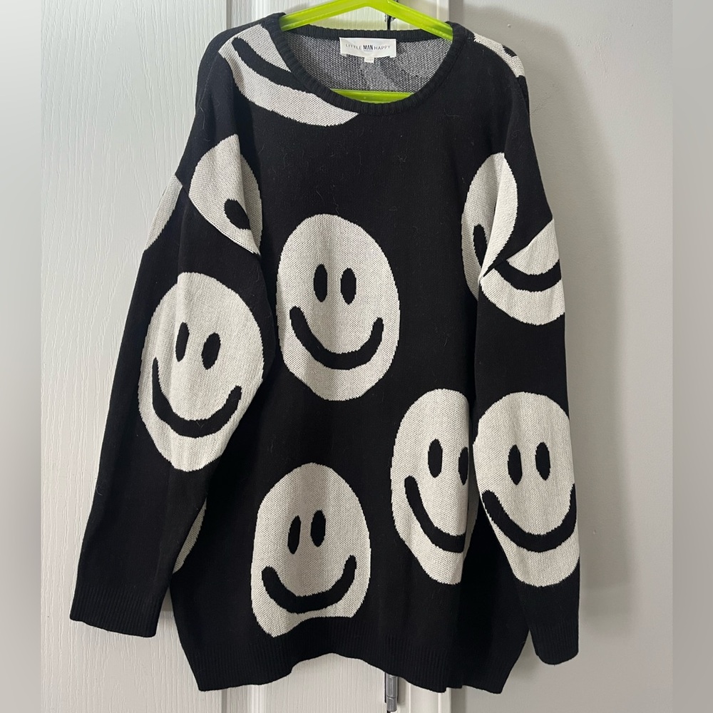 Little Man Happy Smiley Sweater 11-13